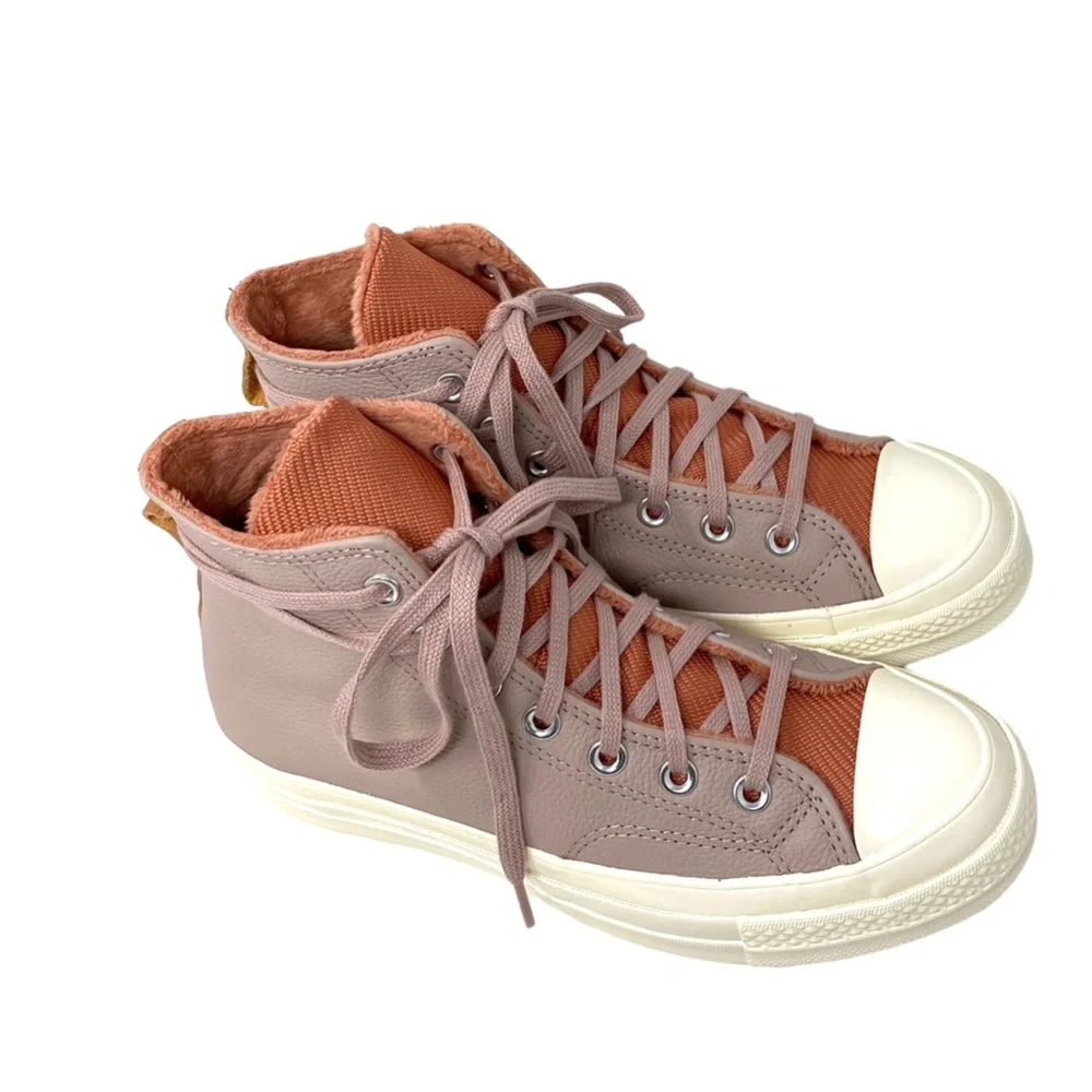 Converse Chuck 70 Counter Climate High Top Pink Leather Women's Sneakers A01332C - Picture 7 of 9